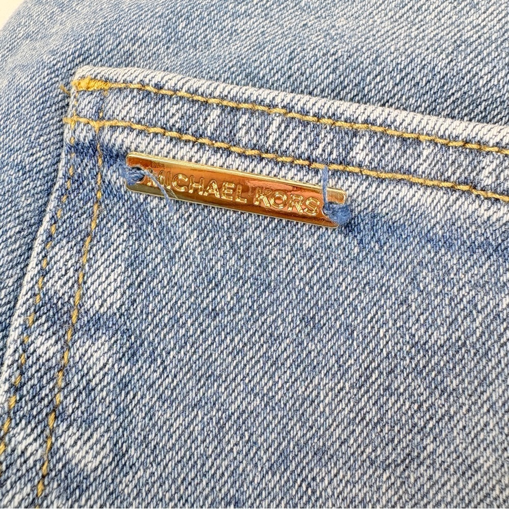 Michael Kors Light Blue Flare Jeans - Picture 8 of 14